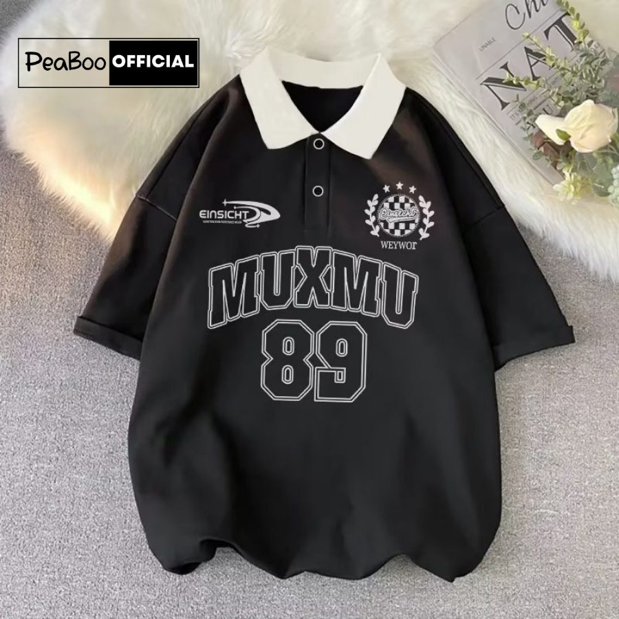 [Mã BMLT35 giảm đến 35K đơn 99K] Áo Phông Polo Unisex PEABOO Mã PL MUXMU Local Brand Form Rộng Cổ Đẹp Chất Cotton Nam Nữ | BigBuy360 - bigbuy360.vn