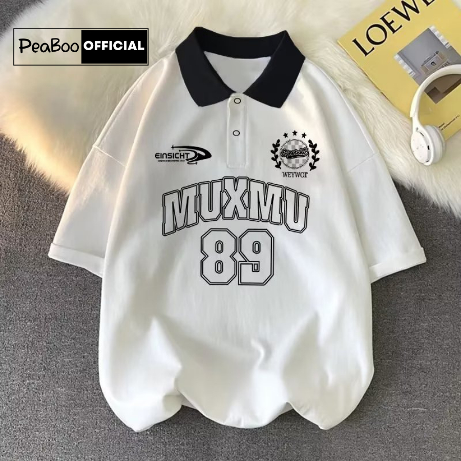 [Mã BMLT35 giảm đến 35K đơn 99K] Áo Phông Polo Unisex PEABOO Mã PL MUXMU Local Brand Form Rộng Cổ Đẹp Chất Cotton Nam Nữ | BigBuy360 - bigbuy360.vn