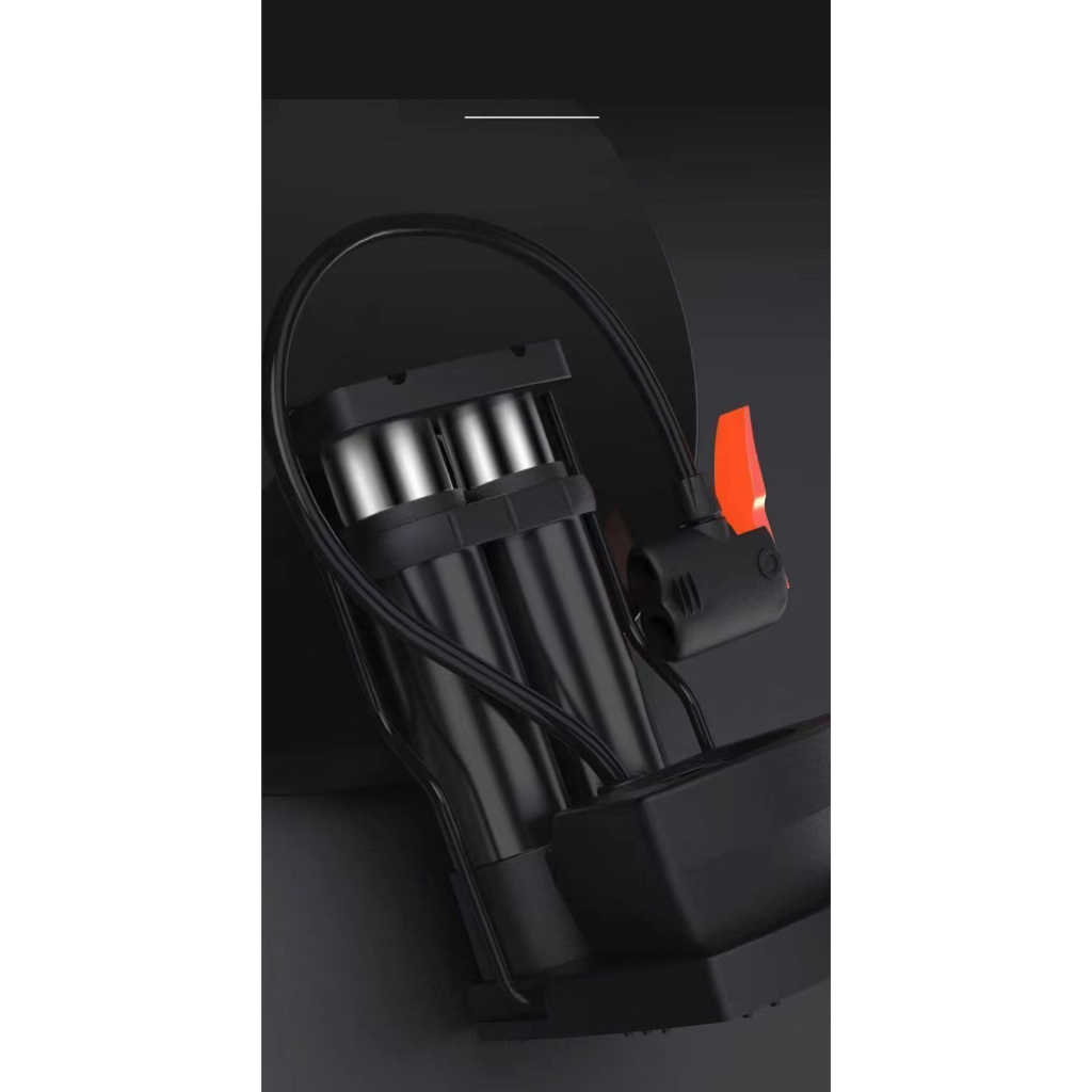 Bơm mini đạp chân 2 xilanh Sois Store nhỏ gọn tiện lợi dành cho xe máy, xe đạp