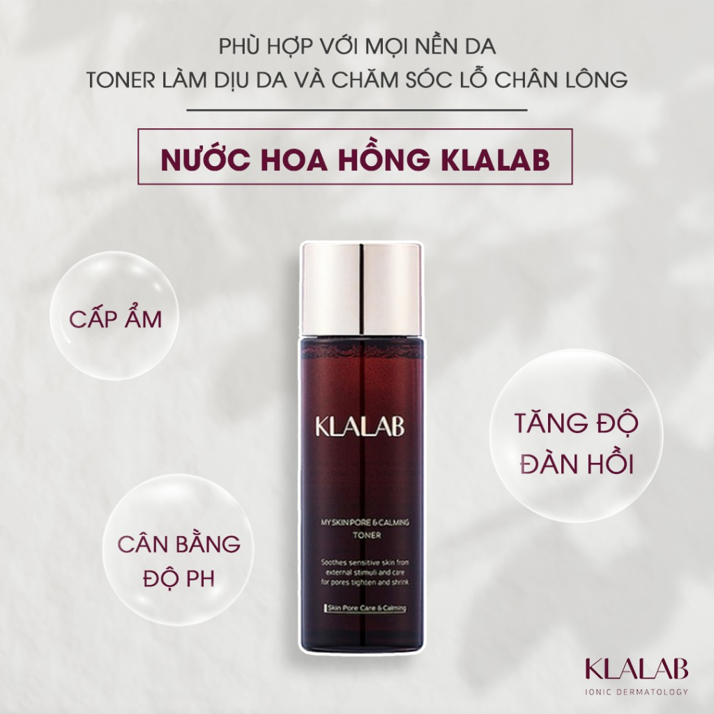 Nước hoa hồng KLALAB My Skin Pore & Calming Toner 120ml - K2V Shop