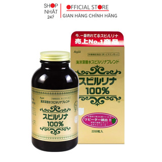Date 2026 Tảo Xoắn Tem Đỏ 2200 viên Spirulina Nội Địa Nhật Bản - Nakaya