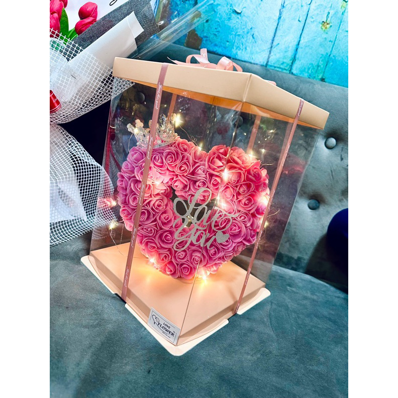 Phôi xốp hình Trái Tim 15cm, 20cm dùng hoa xốp gắn trang trí -  Mô hình khuôn xốp hình Trái Tim.