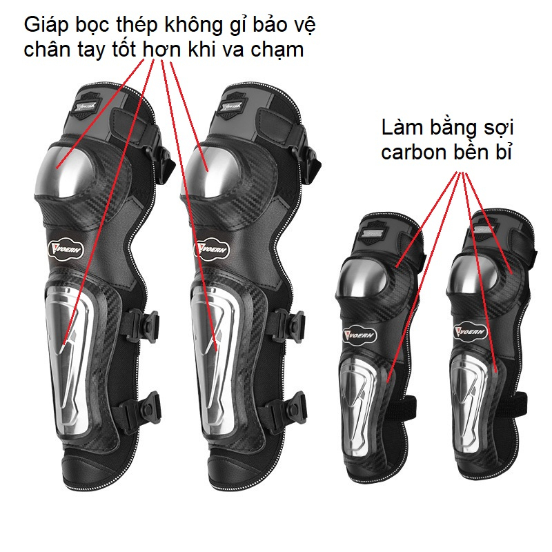 Giáp bảo hộ chân tay bọc thép dành cho anh em phượt thủ, lái xe, giáp đi phượt Sois Store