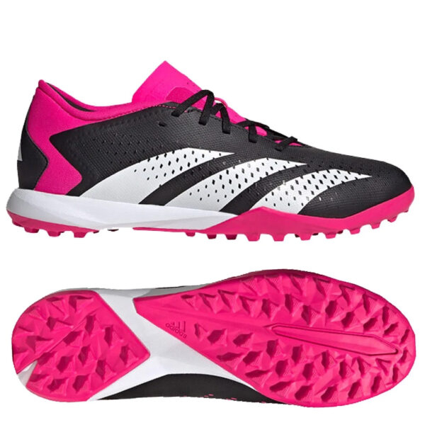 Giày ADIDAS PREDATOR ACCURACY .3 LOW TF OWN YOUR FOOTBALL – CORE BLACK/FOOTWEAR WHITE/SHOCK PINK