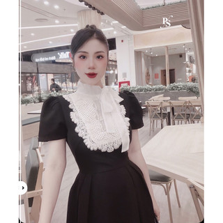 Váy tuyết mưa phối ren