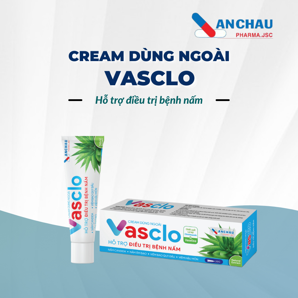 Gel bôi phụ khoa VASCLO giúp giảm nấm ngứa, chăm sóc vùng kín, dưỡng ẩm - An Châu 3