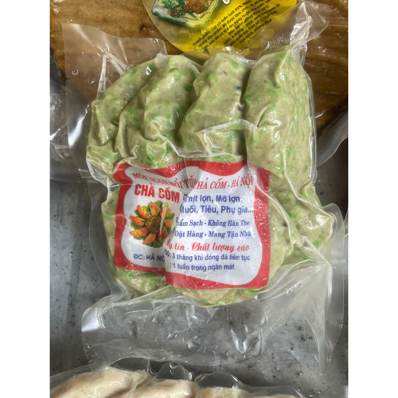 Chả cốm Hà Nội ( cốm xanh) bịch 500g