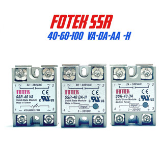 Rơ le bán dẫn fotek solid ssr 40/50/60/75/100 da,da-h,va-h,aa-h