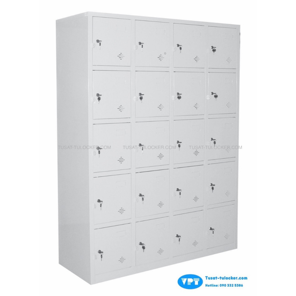 Tủ Locker 20 Cánh VPT 85-4K, Tủ Hồ Sơ 20 Ngăn Sơn Tĩnh Điện Cao Cấp