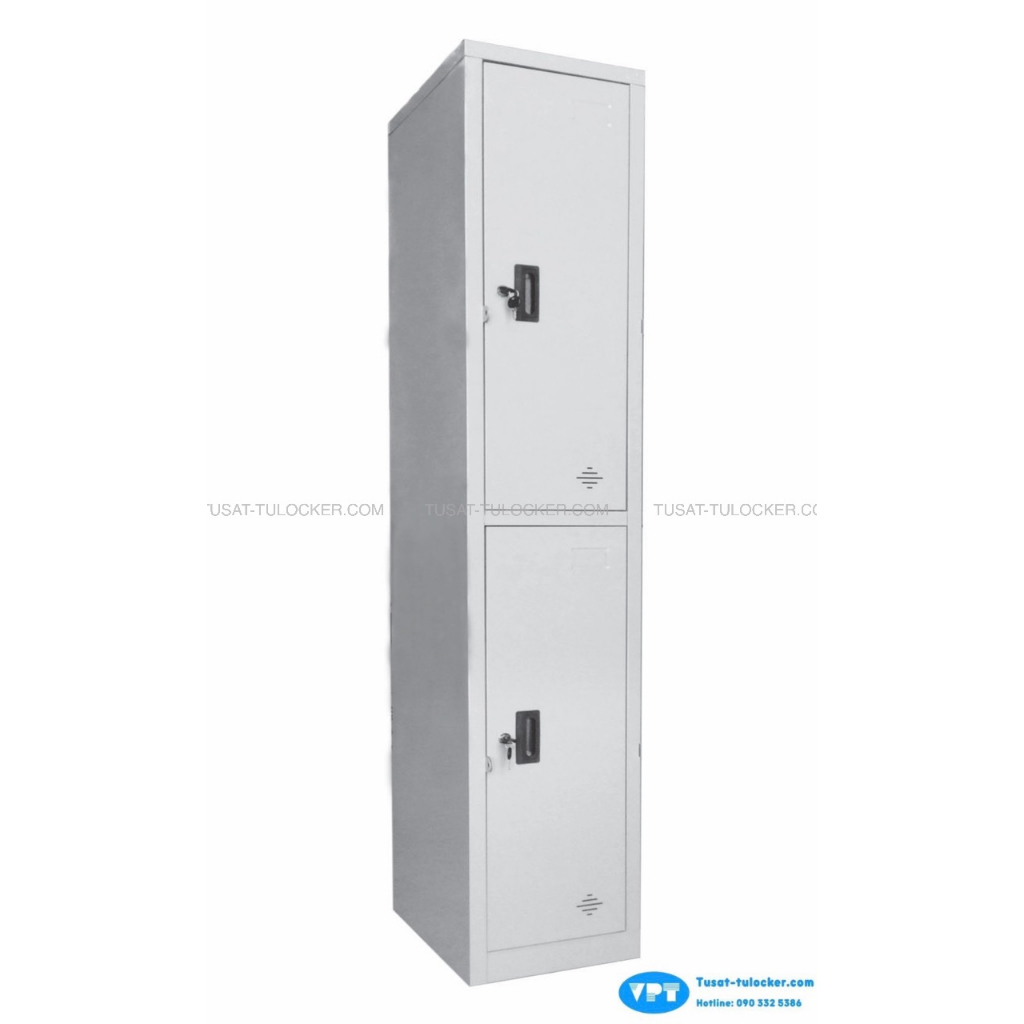 Tủ Locker 2 Cánh VPT 82L, Tủ Hồ Sơ 2 Ngăn Sơn Tĩnh Điện Cao Cấp