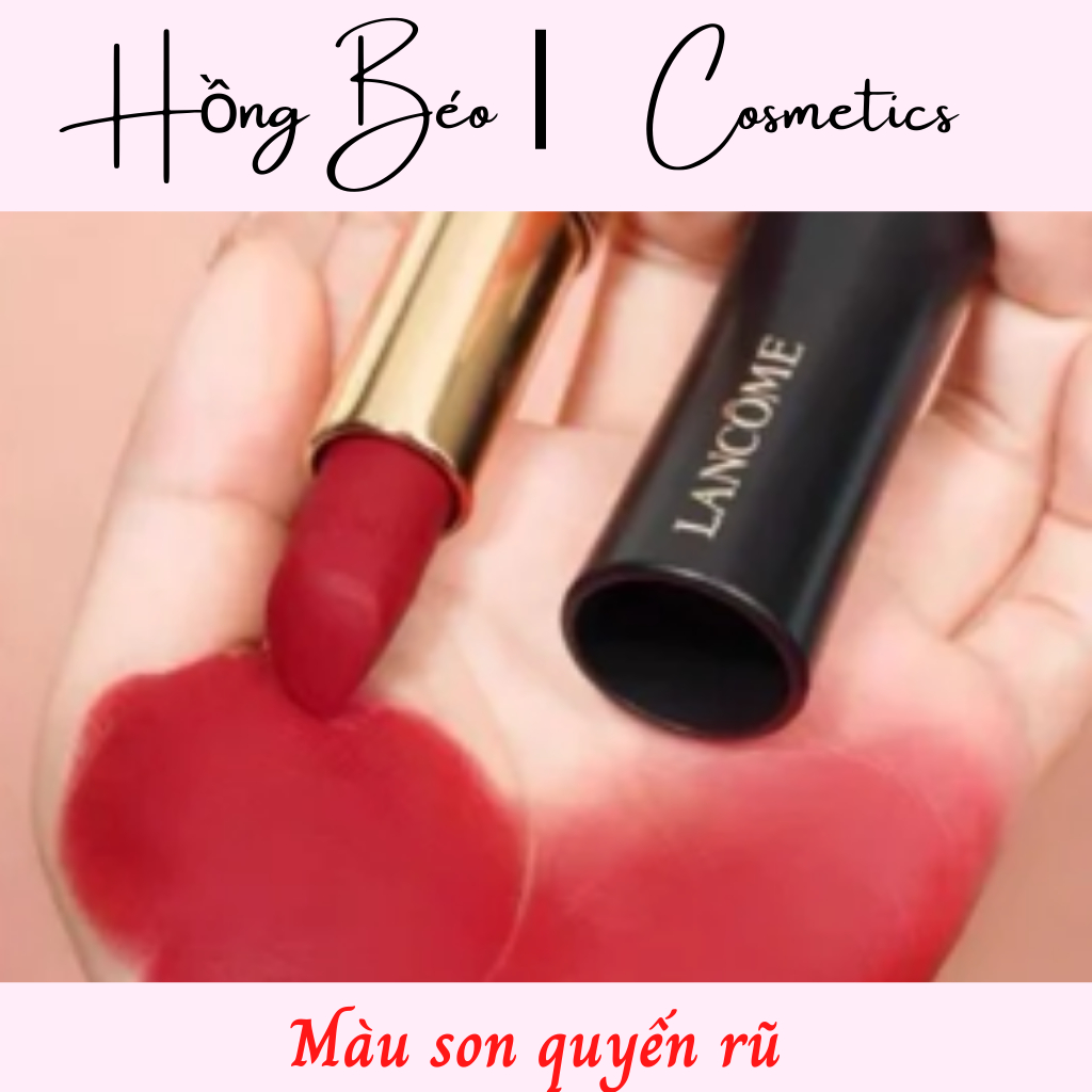 Son Lancome L’absolu Rouge Ruby Cream Minisize 1.5g siêu hot với màu son quyến rũ thiết kế nhỏ gọn dễ dàng mang theo