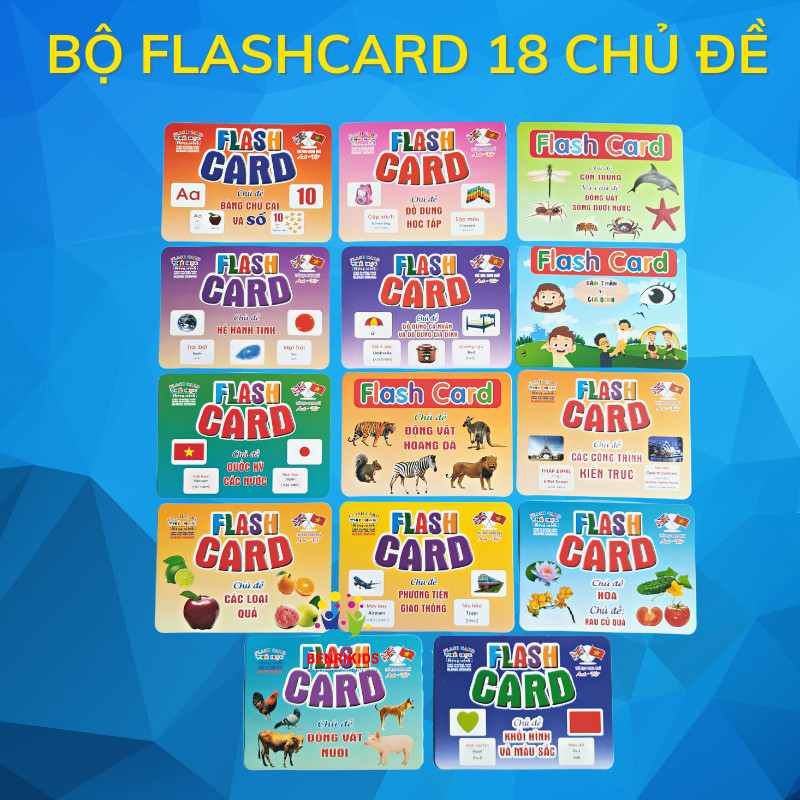 Đồ Chơi Giáo Dục Thẻ Học Song Ngữ Anh- Việt Đa Dạng Các Chủ Đề Cho Bé Phát Triển Toàn Diện Theo Phương Pháp Montessori