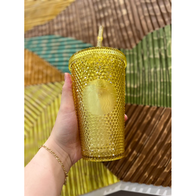 Ly gold bling studded japan starbucks store 2023