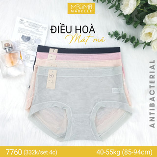  Quần lót nữ xuyên thấu làm mát cạp vừa MB 7760 hộp 4 chiếc 4 màu