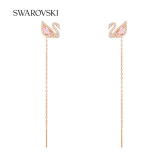 Swarovski bông tai nữ swarovski dazzling swan pe lng czmo ros