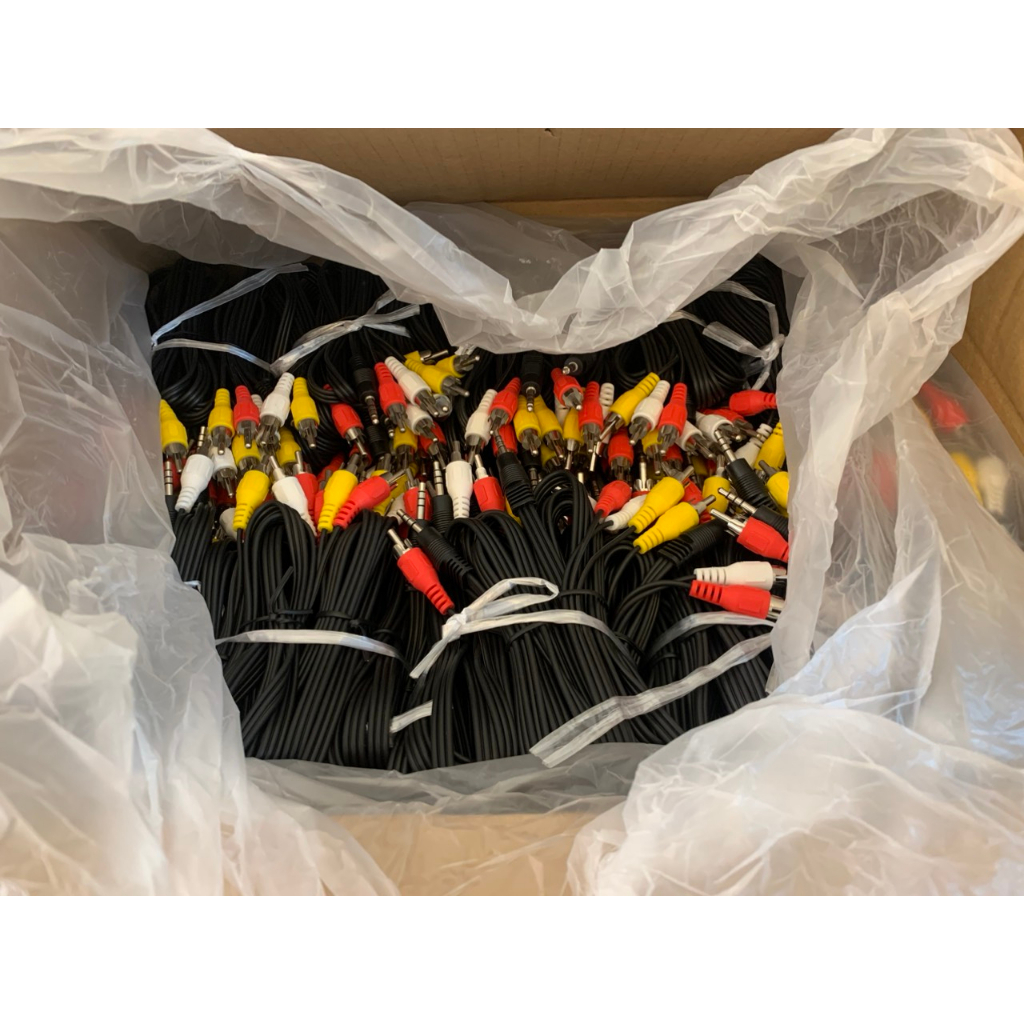 Dây AV 1 đầu 3.5 ra 3 đầu bông sen AV kết nối hình ảnh - âm thanh