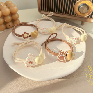 Thun buộc tóc kèm icon dễ thương cute