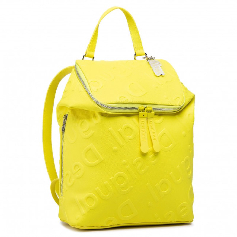 -Balo rucksack vừa laptop 16inch  Dezigual rucksack backpack--neon và hồng fuchsia