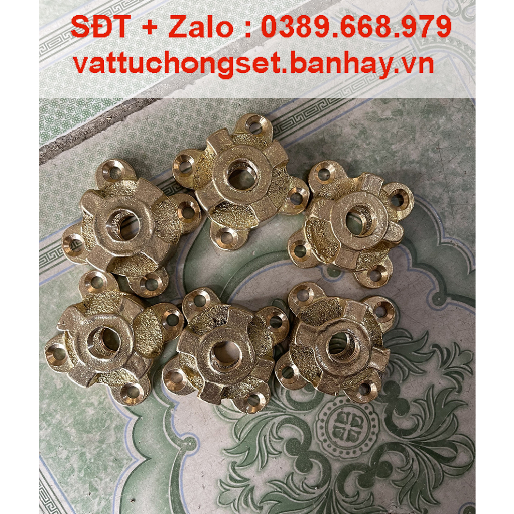 Kim Thu Sét Đồng Vàng Phi 16 dài 1m Có Chân Đế Đồng