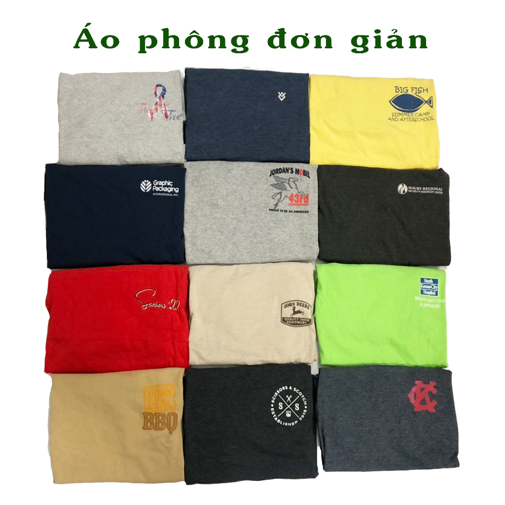 Áo phông cotton 2hand, áo thun mỹ SIZE L,XL