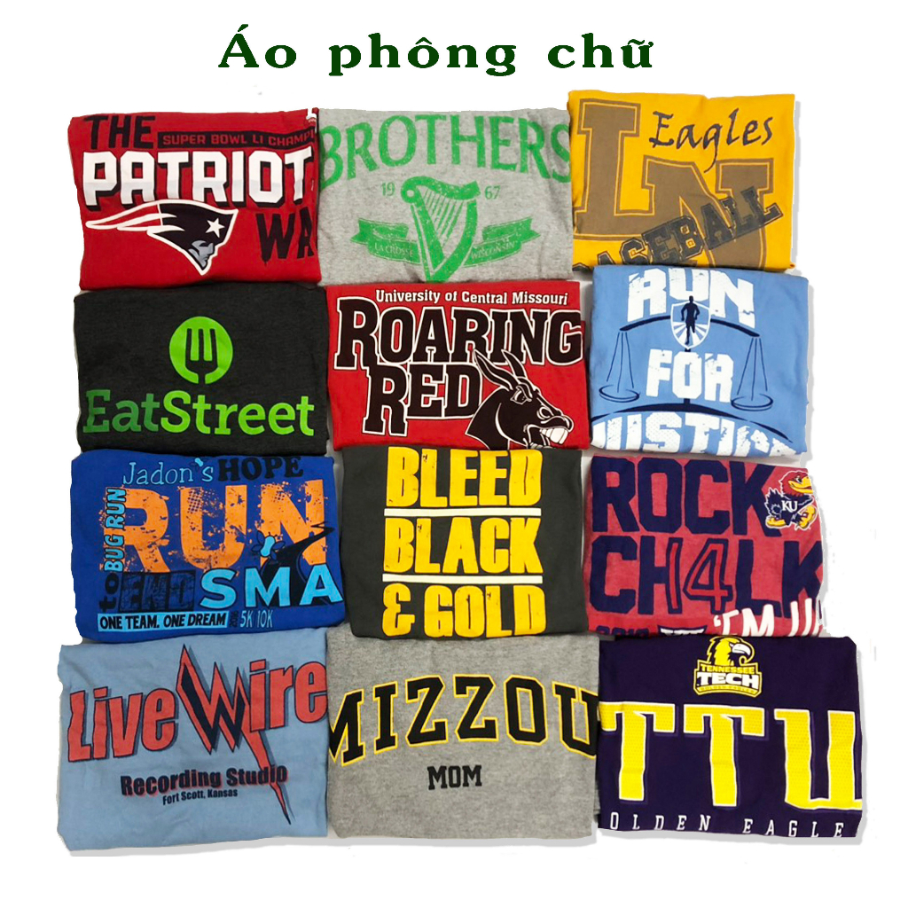 Áo phông cotton 2hand, áo thun mỹ SIZE L,XL