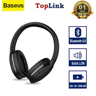 Tai Nghe Chụp Tai Không Dây Cao Cấp Baseus Encok Wireless Headphone D02 Pro Bluetooth 5.0 Âm Thanh Hifi Loa Siêu Trầm