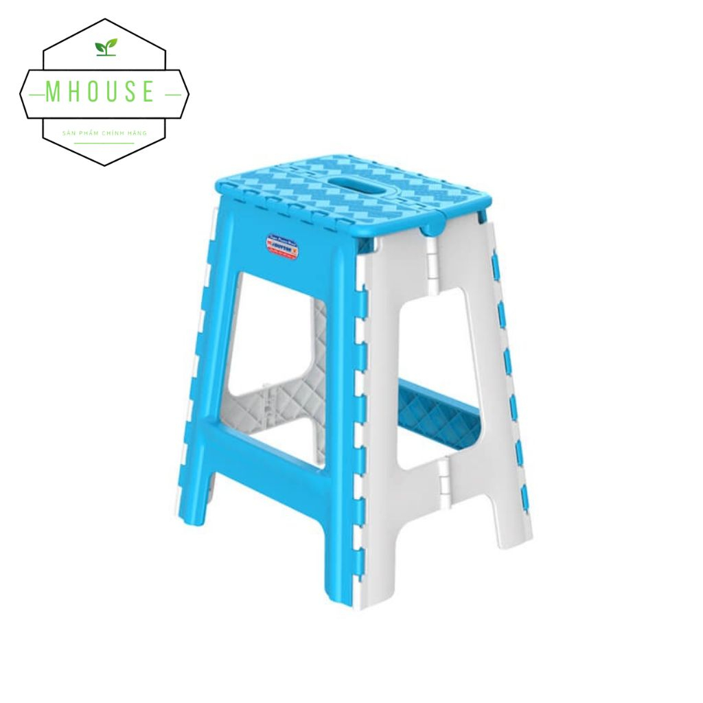 Ghế nhựa xếp cao DUY TÂN cao cấp, ghế xếp gấp gọn nhiều màu kích thước 33.7 x 29.2 x 42.4 cm