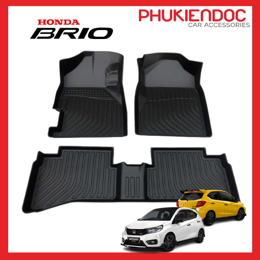 Lót sàn Honda Brio 3D TPE 2019 - 2022 nhập khẩu