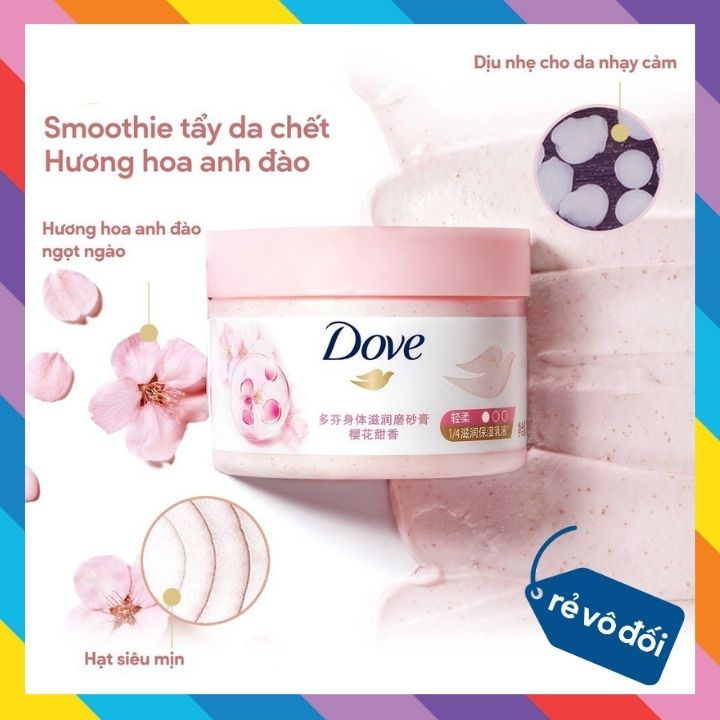 Smoothie Tẩy Da Chết Dove Chăm Da Sáng Mịn 298g