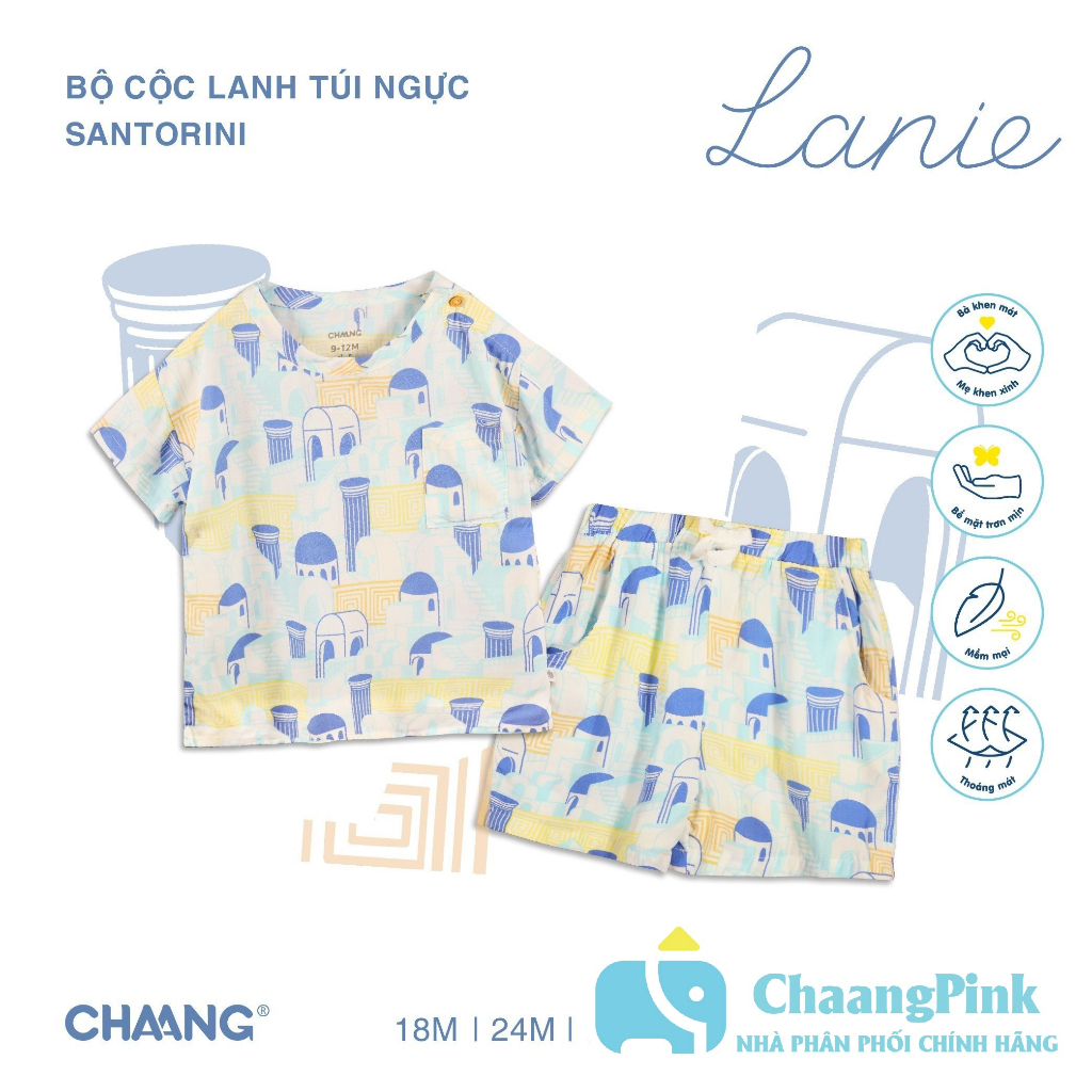 Chaang bộ quần áo lanh bé trai SS2023D04