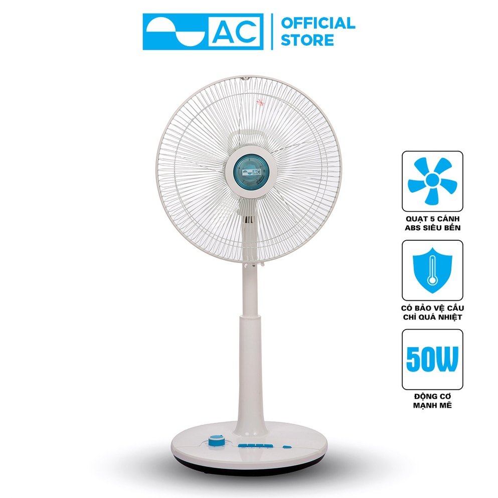Quạt lửng AC 50W hẹn giờ- ALF02A145 5 cánh hẹn giờ 3 cấp gió