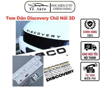 Tem dán discovery chữ nổi 3d trang trí ô tô, xe hơi - decal trang trí ô tô