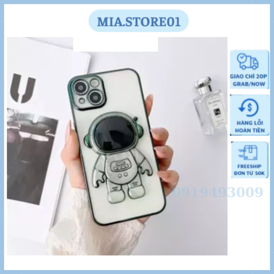 Ốp điện thoại IP phi hành gia trong có giá đỡ điện thoại cho dòng 6/7/8/x/xsmax/11/12/13/Plus/Pro/Promax MIA STORE