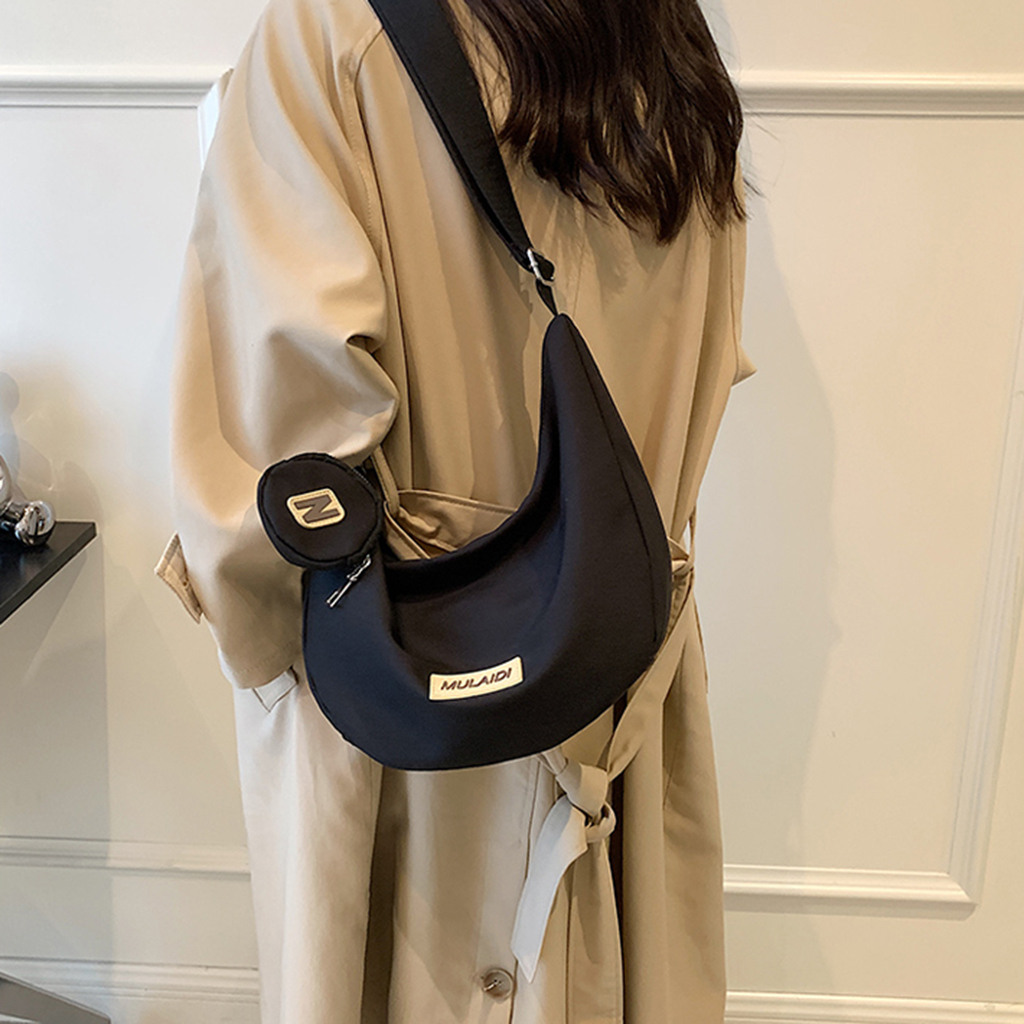 Túi đeo chéo Muladi nữ thời trang ulzzang vải poly chống thấm nước Hàn Quốc
