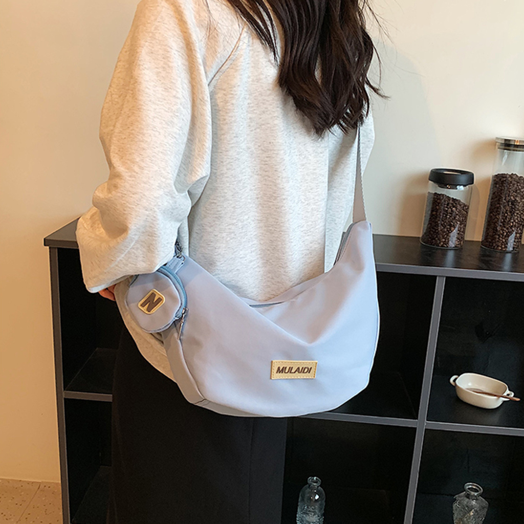 Túi đeo chéo Muladi nữ thời trang ulzzang vải poly chống thấm nước Hàn Quốc