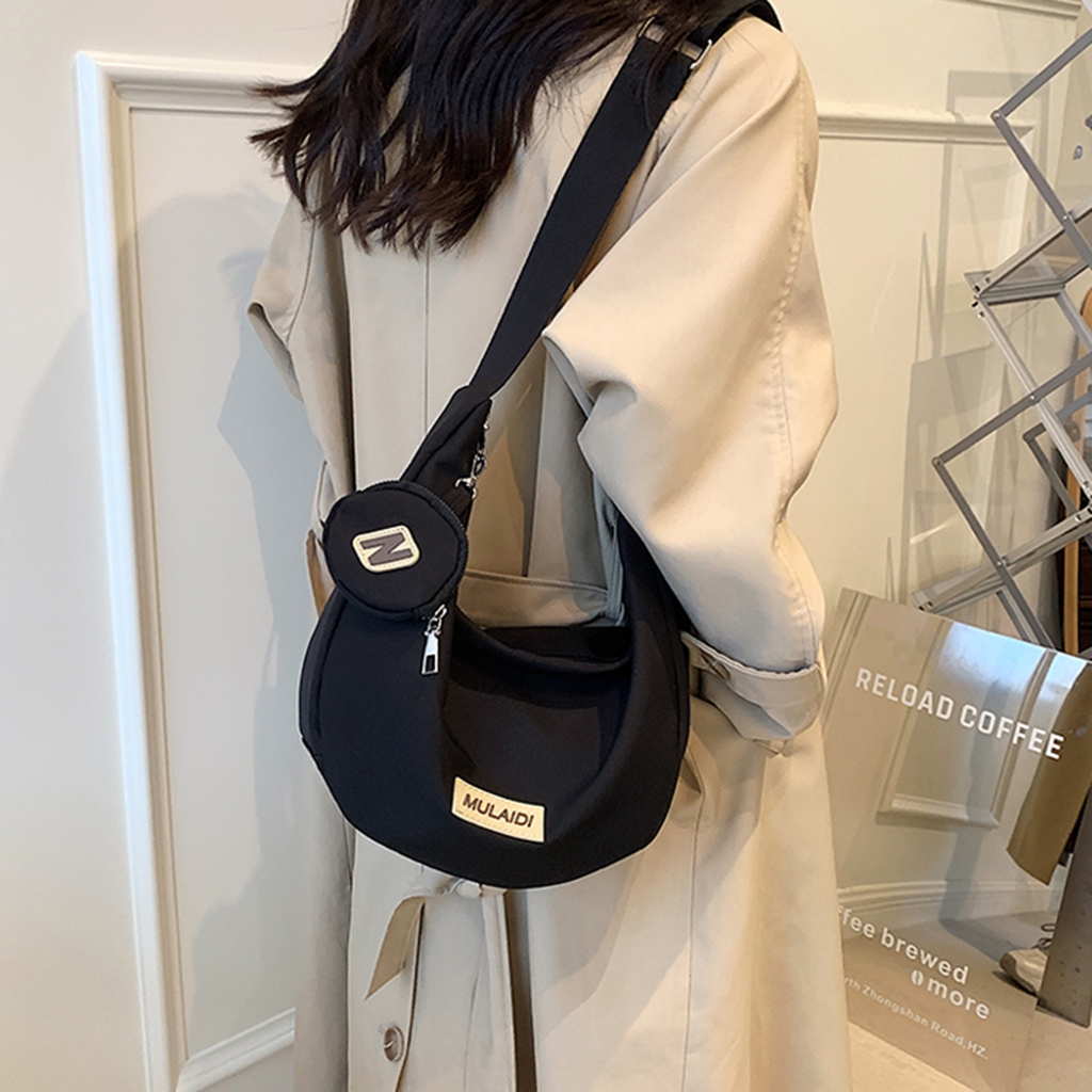 Túi đeo chéo Muladi nữ thời trang ulzzang vải poly chống thấm nước Hàn Quốc