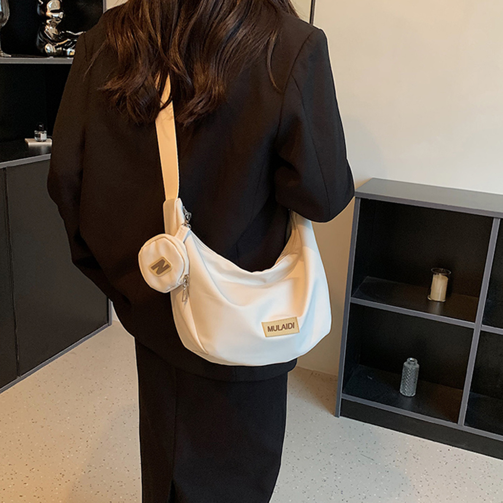 Túi đeo chéo Muladi nữ thời trang ulzzang vải poly chống thấm nước Hàn Quốc