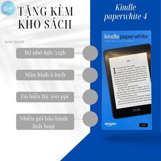 Máy đọc sách kindle paperwhite gen 4 bảo hành 1 năm 1 đổi 1 tặng túi chống sốc hoặc ốp lưng xinh xinh