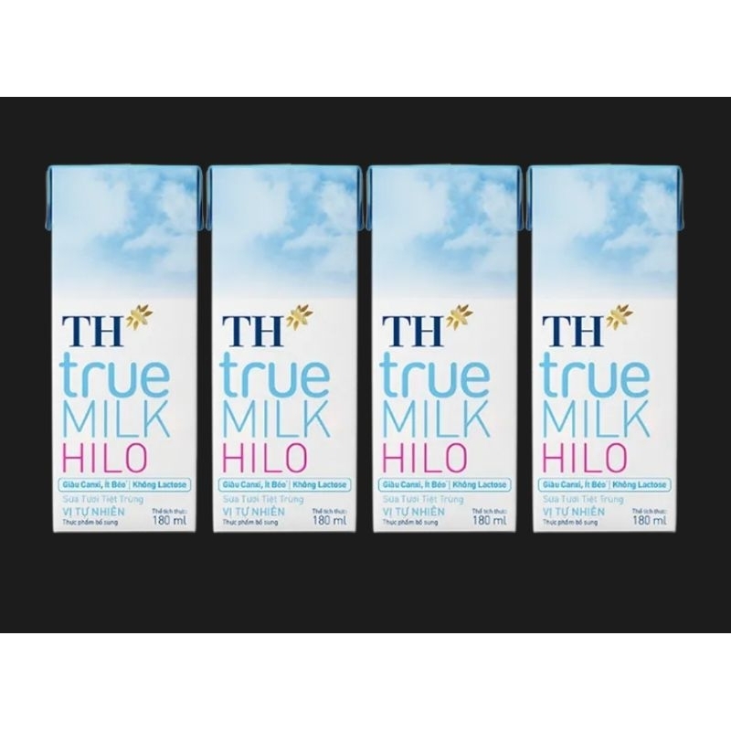 Sữa Tiệt Trùng TH True Milk HILO 180ml×4 hộp