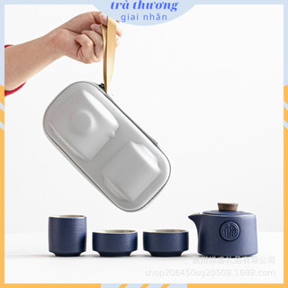 Bộ ấm Chén Pha Trà Du Lịch - Kèm Túi Sang Trọng Chống Va Đập