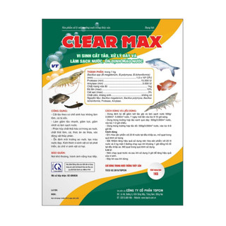 Sản Phẩm Clear Max Vi sinh cắt tảo, xử lý đáy, làm sạch và ổn định màu nước - Thủy Sản 247
