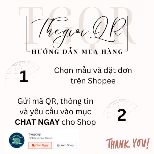 Bảng QR mica hình mèo thần tài in theo yêu cầu chất liệu Mica bền đẹp