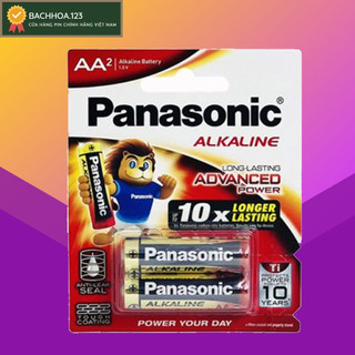 Pin AA Alkaline PANASONIC 1.5v vỉ 2 viên LR06T/2B