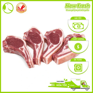 [HỎA TỐC HCM] Sườn Cừu Úc Cao Cấp Có Xương Sống Cắt Lát  - Khay 1.5Kg