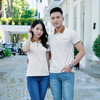 Áo Polo nam ngắn tay , áo polo nam nữ áo đôi co giãn đẹp mẫu mới hót