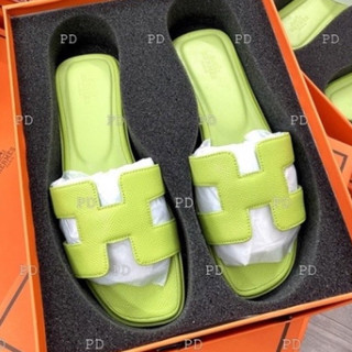 Dép HM Xanh nõn chuối hàng fullbox, bill, túi giấy (form rộng)