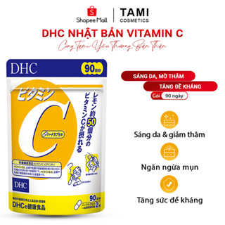 Viên uống Vitamin C DHC Nhật Bản giúp sáng da mờ thâm thực phẩm chức năng 90 ngày TMDHCC90