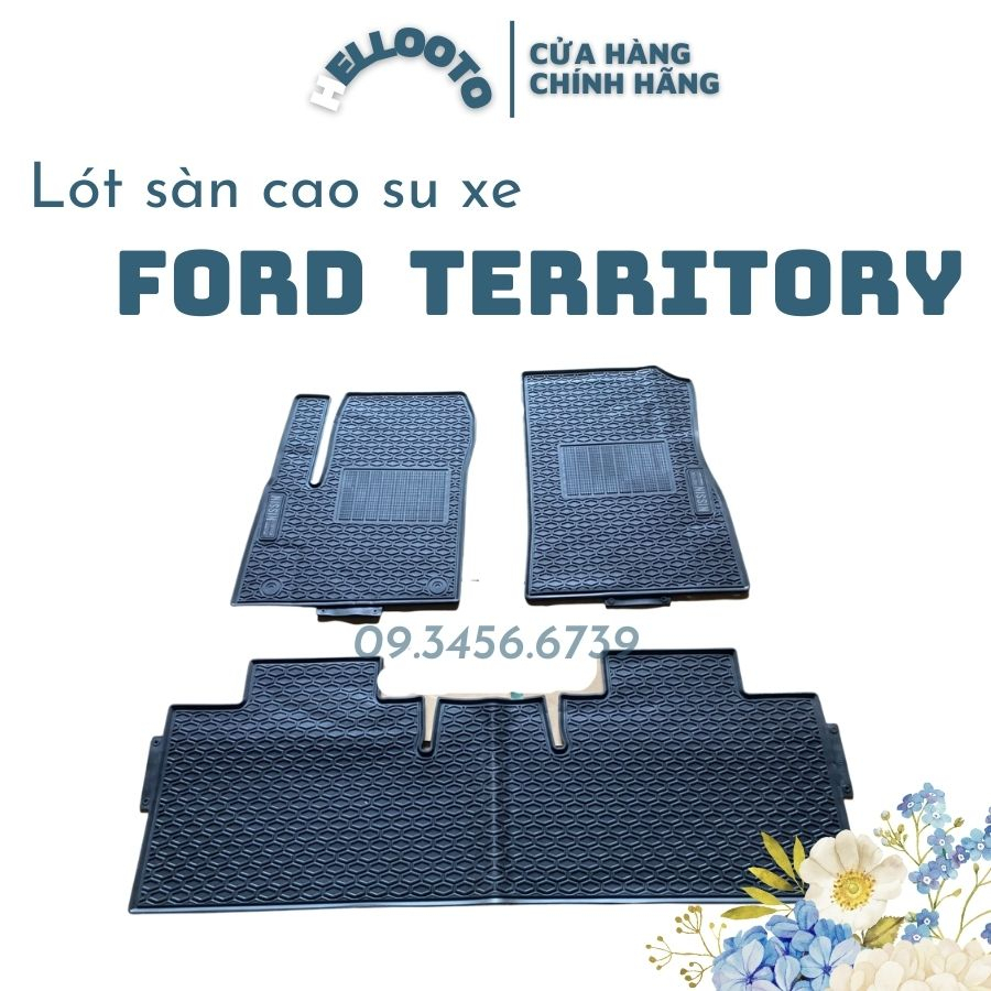 Thảm lót sàn cao su xe Ford Territory 2022 2023 ko mùi, chống trượt tốt, dễ vệ sinh