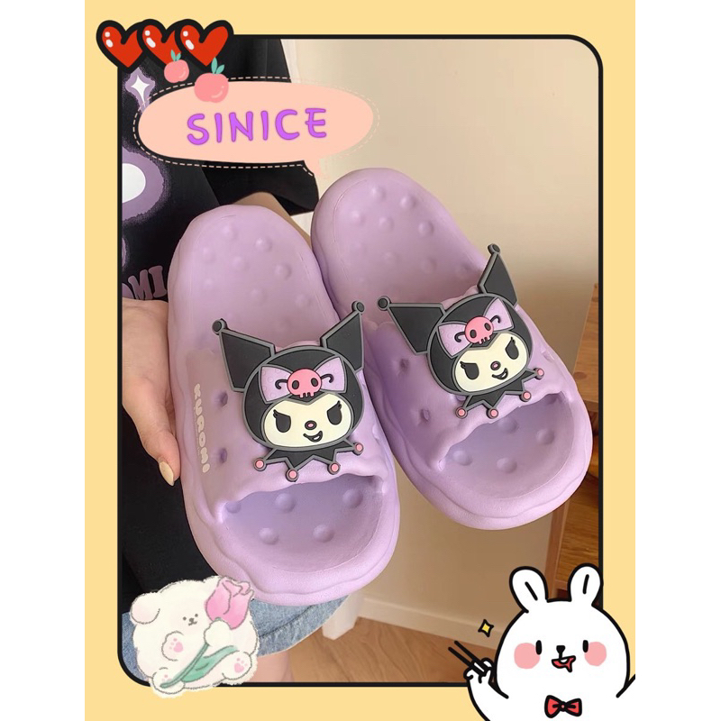 Dép bánh mì, Dép quai ngang hoạ tiết KUROMI thương hiệu XIXITAO