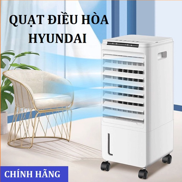 Quạt Điều Hòa Hơi Nước Hyundai- Vận Hành Êm Ái, Có bánh xe, SIÊU TIẾT KIỆM ĐIỆN TẶNG HỘP ĐÁ KHÔ BẢO HÀNH 12 THÁNG
